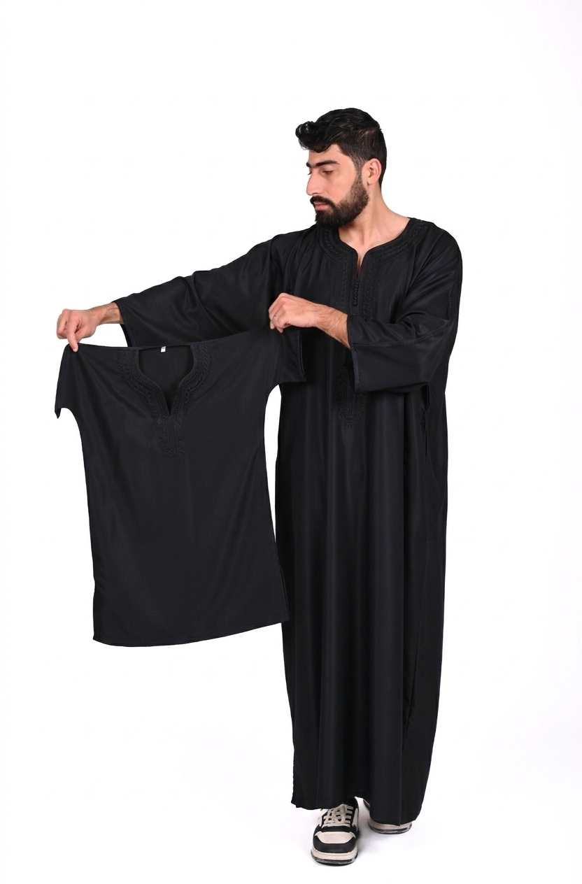 Kids Gandoura by Al-Andalus featuring colorful fabric and traditional design, perfect for festive occasions.