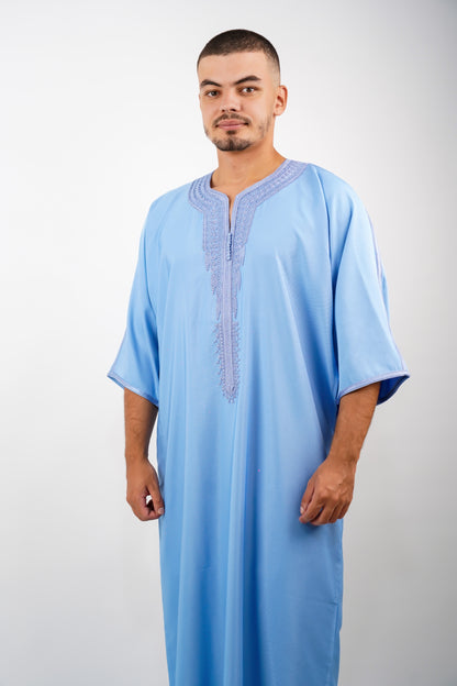 Ice Blue Premium Gandoura