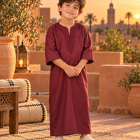 Kids Gandoura - Burgundy - younger child age 4