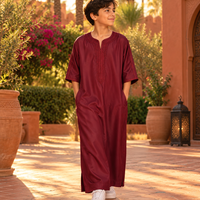 Kids Gandoura - Burgundy - Lifestyle