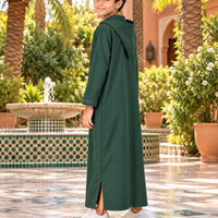 Kids Soft Jellaba - Full Green - Lifestyle