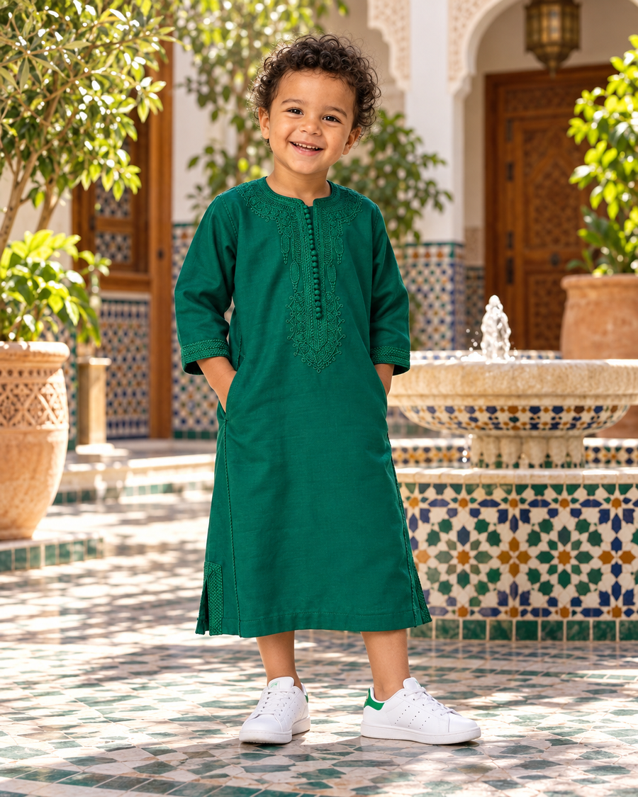 Kids Kaftan - Green