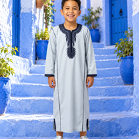 Kids Kaftan - Light bleu / Navy Blue - Lifestyle
