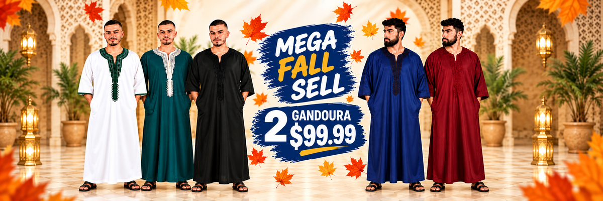 Mega Fall Sell - five gandoura colors, 2 for $99.99