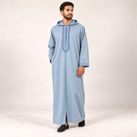 Soft Jellaba - Light Blue - model front