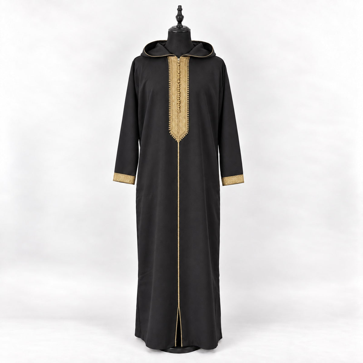 Soft Jellaba - Black and Gold - main mannequin