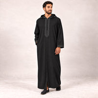 Soft Jellaba - Black - model front