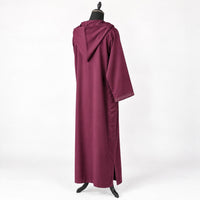 Soft Jellaba - Burgundy - back hood side