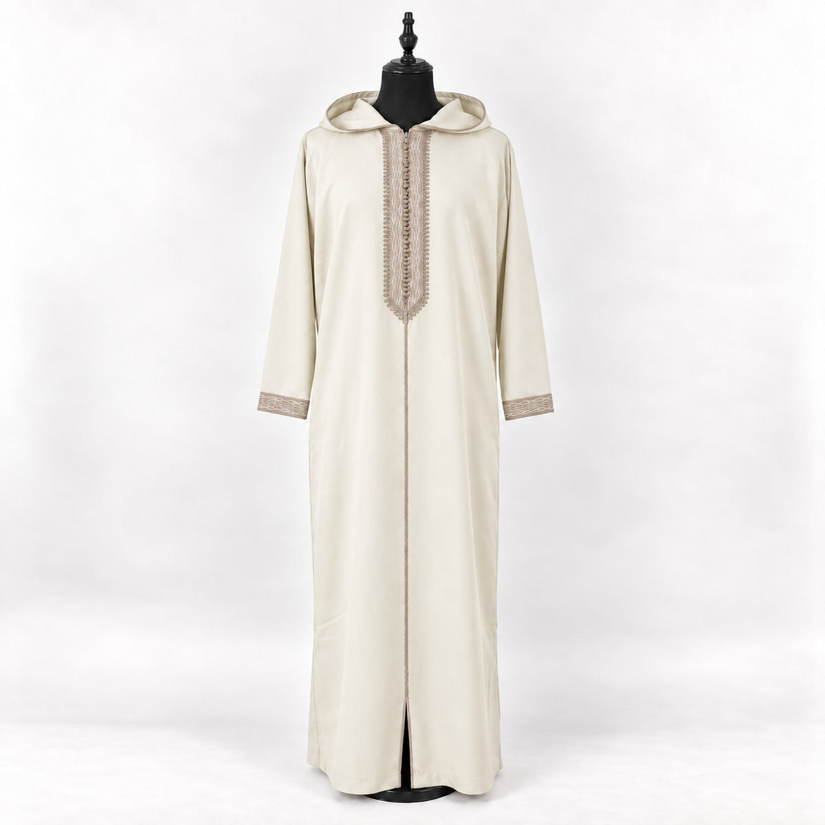 Soft Jellaba - Off-White and Beige - main mannequin
