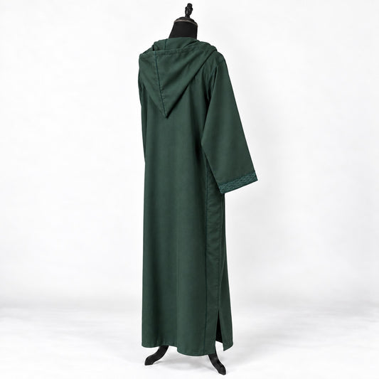 Soft Jellaba - Green - back hood side