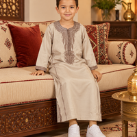 Kids Kaftan - Taupe - Lifestyle
